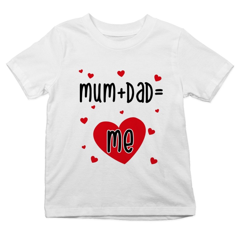 T-shirt bambino mum + dad me Per la famiglia