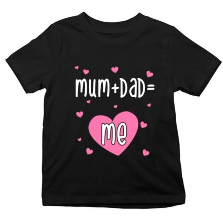 T-shirt bambino mum + dad me Per la famiglia