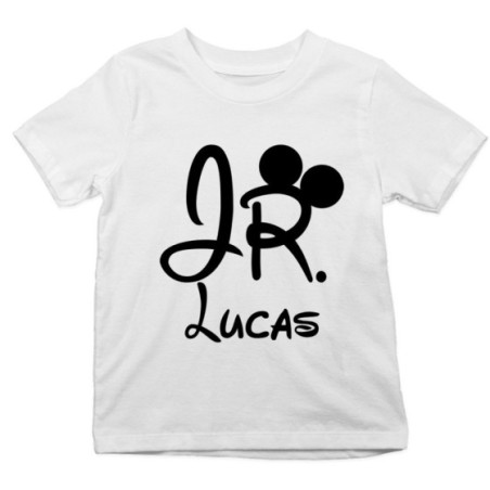T-shirt bambino personalizzabile con nome jr Per la famiglia