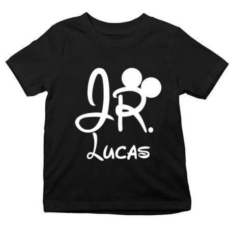T-shirt bambino personalizzabile con nome jr Per la famiglia