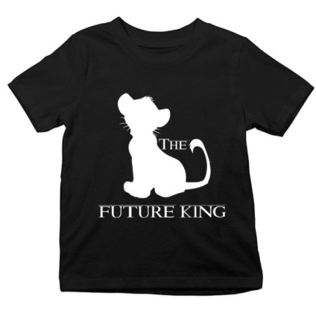 T-shirt bambino the future king queem lion