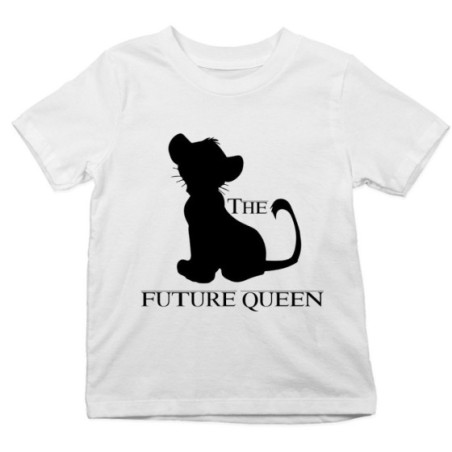 T-shirt bambino the future king queem lion Per la famiglia