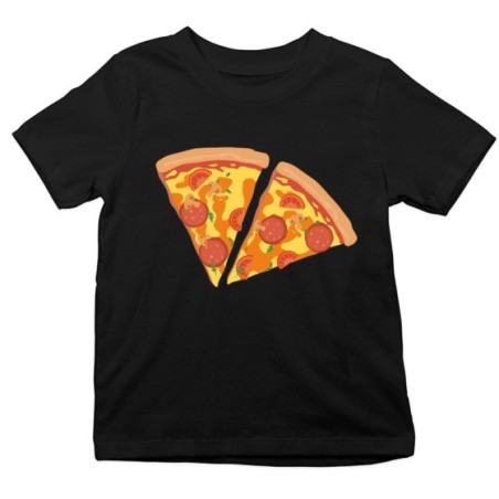 T-shirt bambino due spicchi di pizza