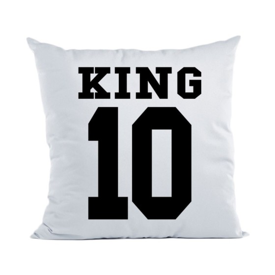 Cuscino personalizzato con nome e numero king Love
