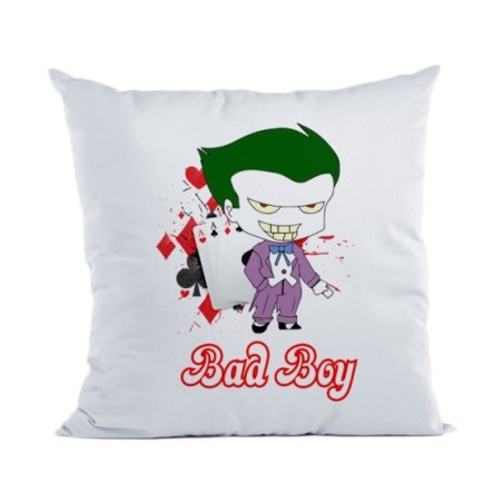 Cuscino personalizzabile con nome joker bad boy