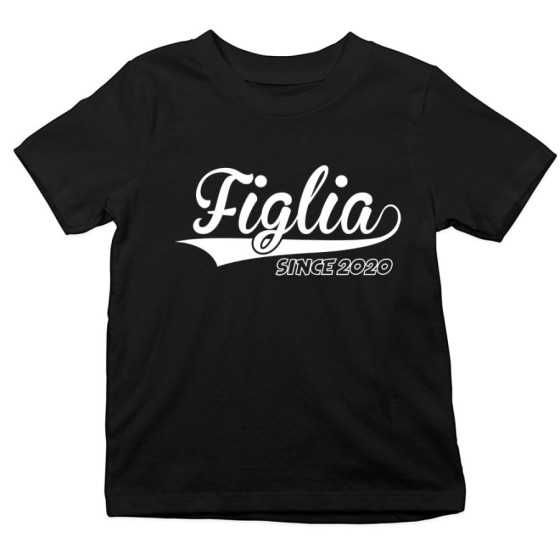 T-shirt bambino personalizzato con anno figlio figlia since Per la famiglia