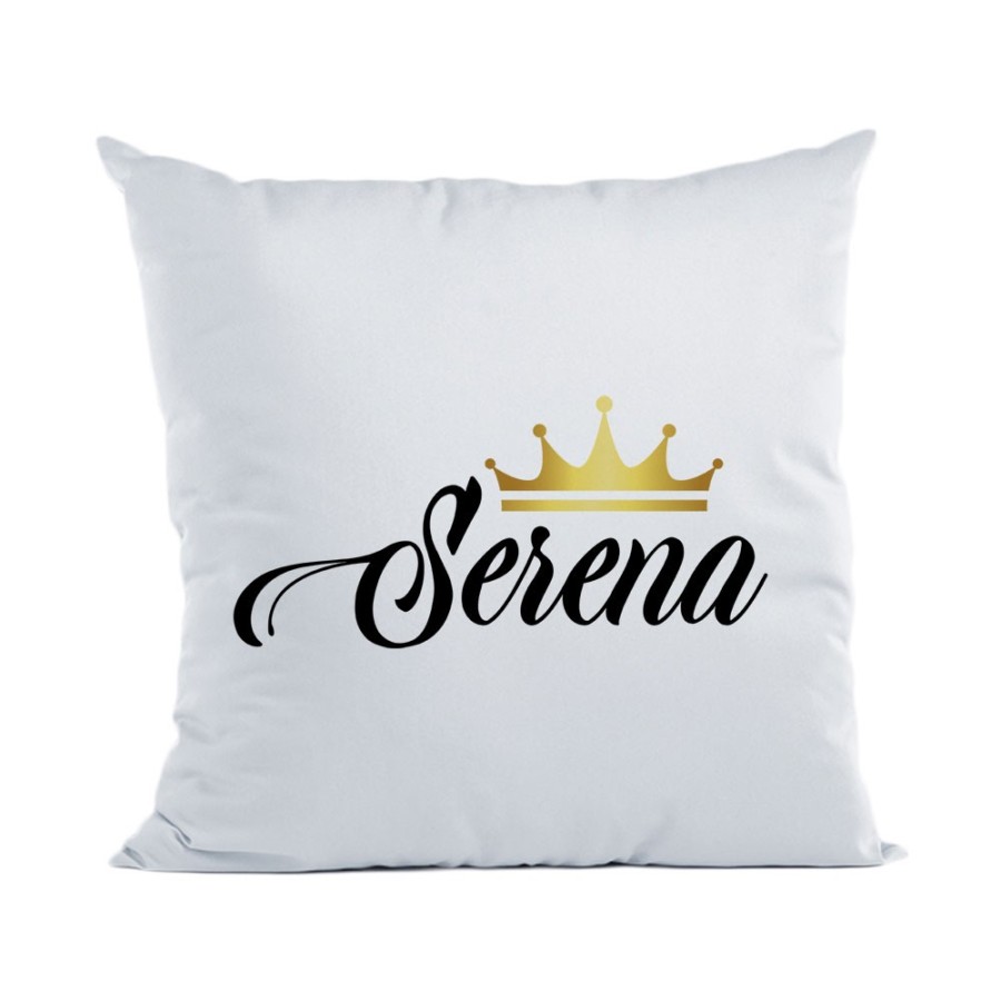 Cuscino personalizzato con nome e corona q Love