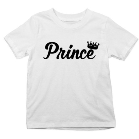 T-shirt bambino personalizzabile con nome prince princess...