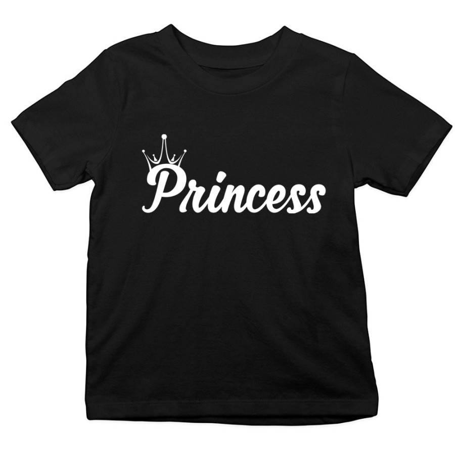 T-shirt bambino personalizzabile con nome prince princess con corona Per la famiglia