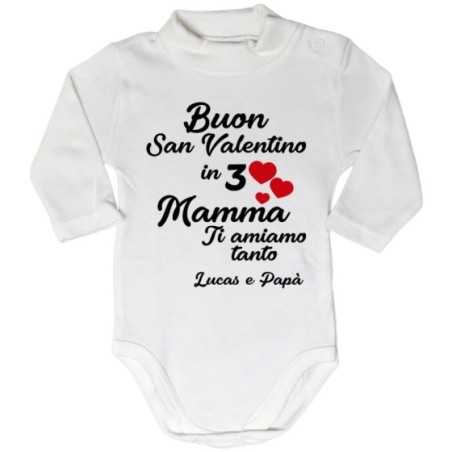 Body lupetto neonato personalizzato con nomi buon san...