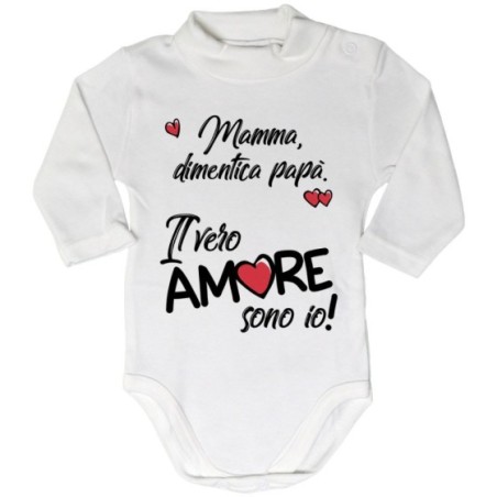 Body lupetto neonato mamma dimentica papà il vero amore...