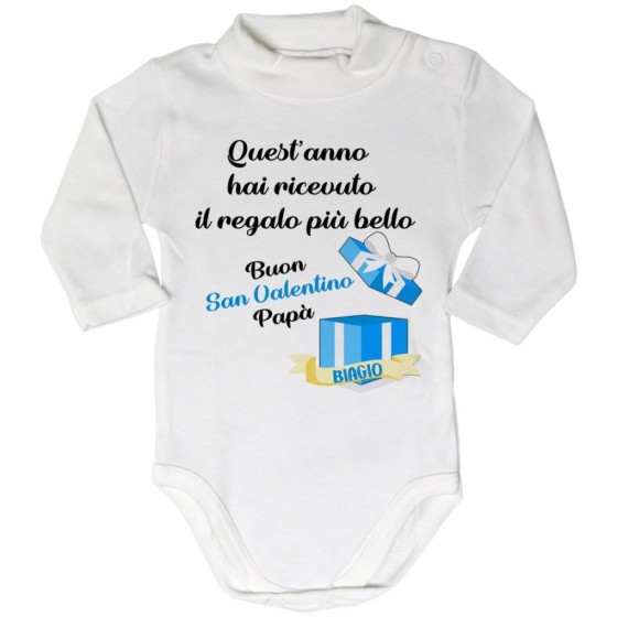 Body lupetto neonato quest'anno hai ricevuto il regalo più bello buon san valentino papà Love