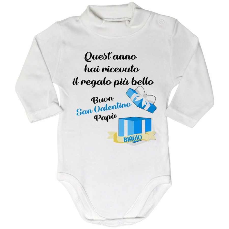 Body lupetto neonato quest'anno hai ricevuto il regalo più bello buon san valentino papà Love
