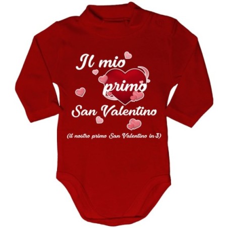 Body lupetto neonato il mio primo san valentino Love