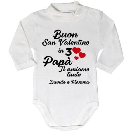 Body lupetto neonato personalizzato con nomi buon san...