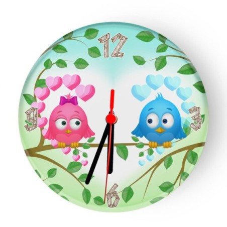 Orologio da parete in vetro personalizzabile con nomi...