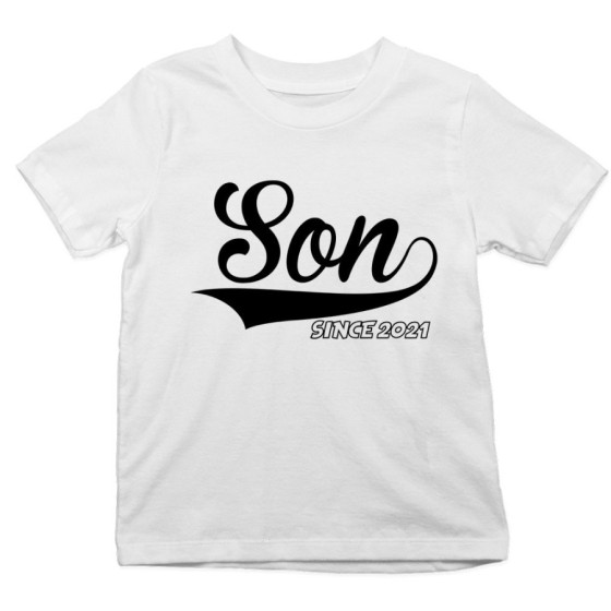 T-shirt bambino personalizzato con anno daughter son since Per la famiglia