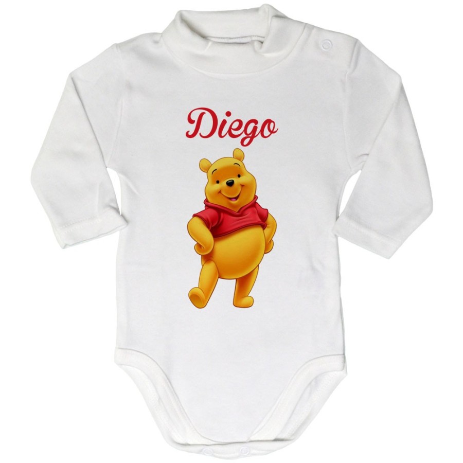 Body lupetto neonato personalizzato con nome winnie the pooh Cartoon