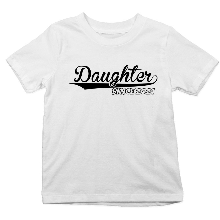 T-shirt bambino personalizzato con anno daughter son since Per la famiglia