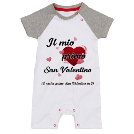 Pagliaccetto neonato il mio primo san valentino Love