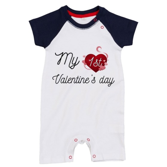 Pagliaccetto neonato my first valentine's day Love