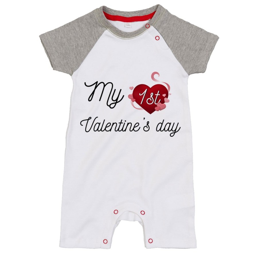 Pagliaccetto neonato my first valentine's day Love