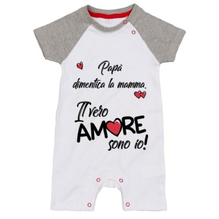 Pagliaccetto neonato papà dimentica mamma il vero amore...