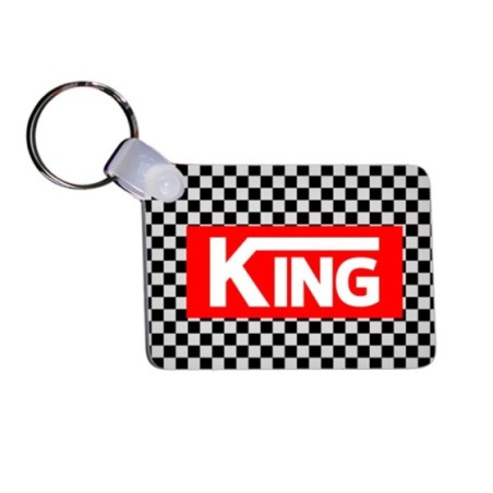 Portachiavi personalizzabile con nome v king Love