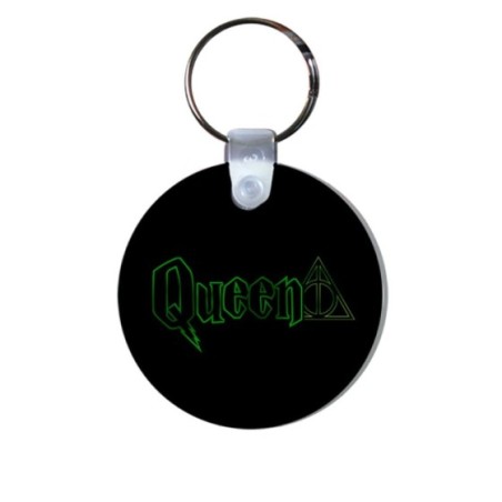 Portachiavi personalizzabile con nome queen doni della morte Love