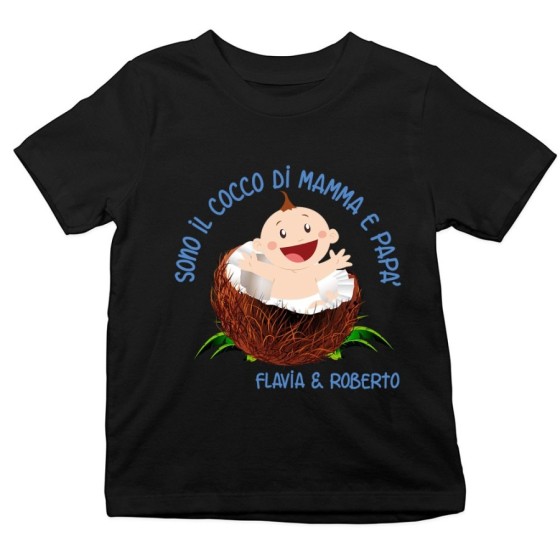 T-shirt bambino sono il cocco la cocca di mamma e papà Per la famiglia