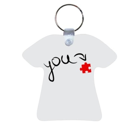 Portachiavi personalizzabile con nome u're my piece Love