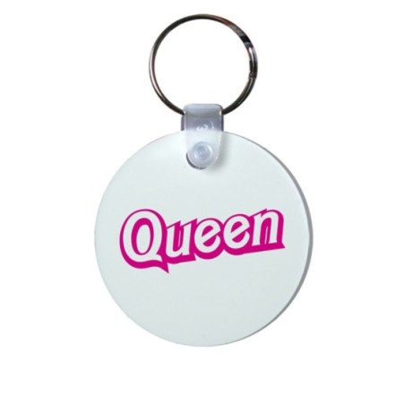Portachiavi personalizzabile con nome barbie queen