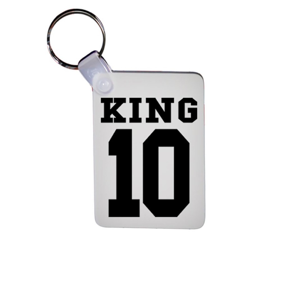 Portachiavi personalizzata con nome e numero king Love