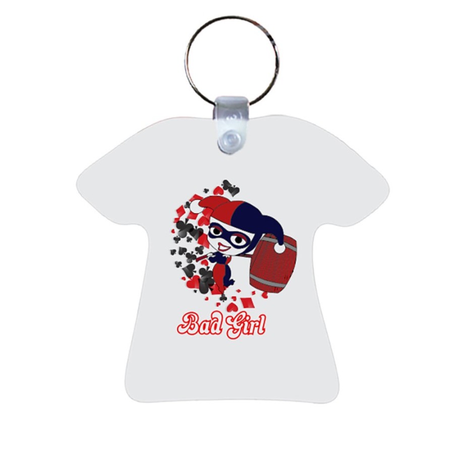 Portachiavi personalizzabile con nome harley quin bad girl Love