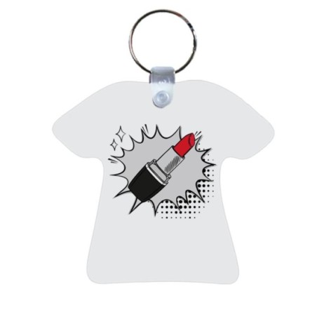 Portachiavi personalizzabile con nome rossetto pop art Love