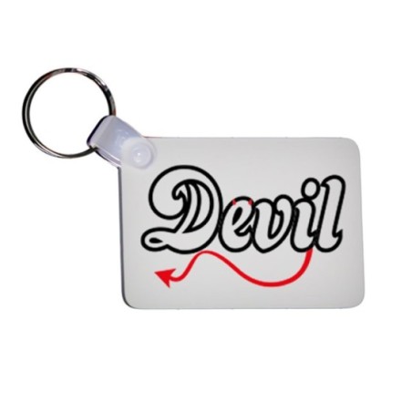Portachiavi personalizzabile con nome devil Love