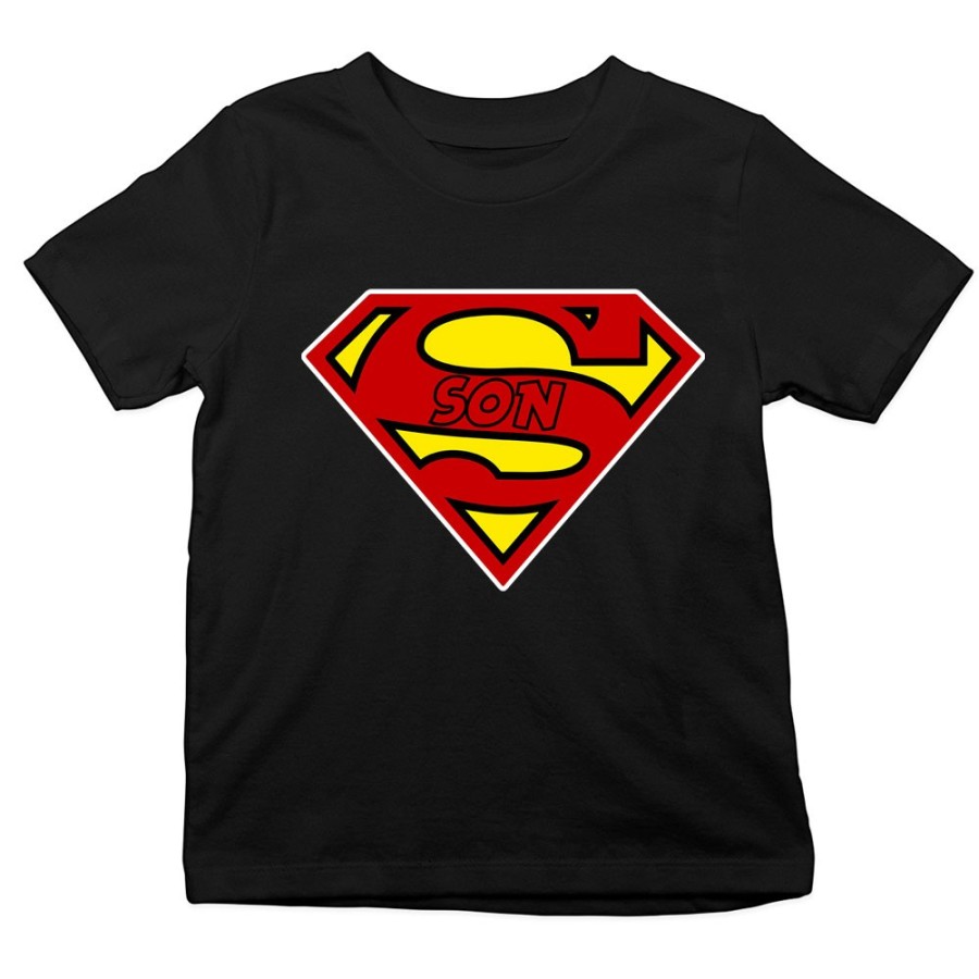 T-shirt bambino super daughter super son Per la famiglia