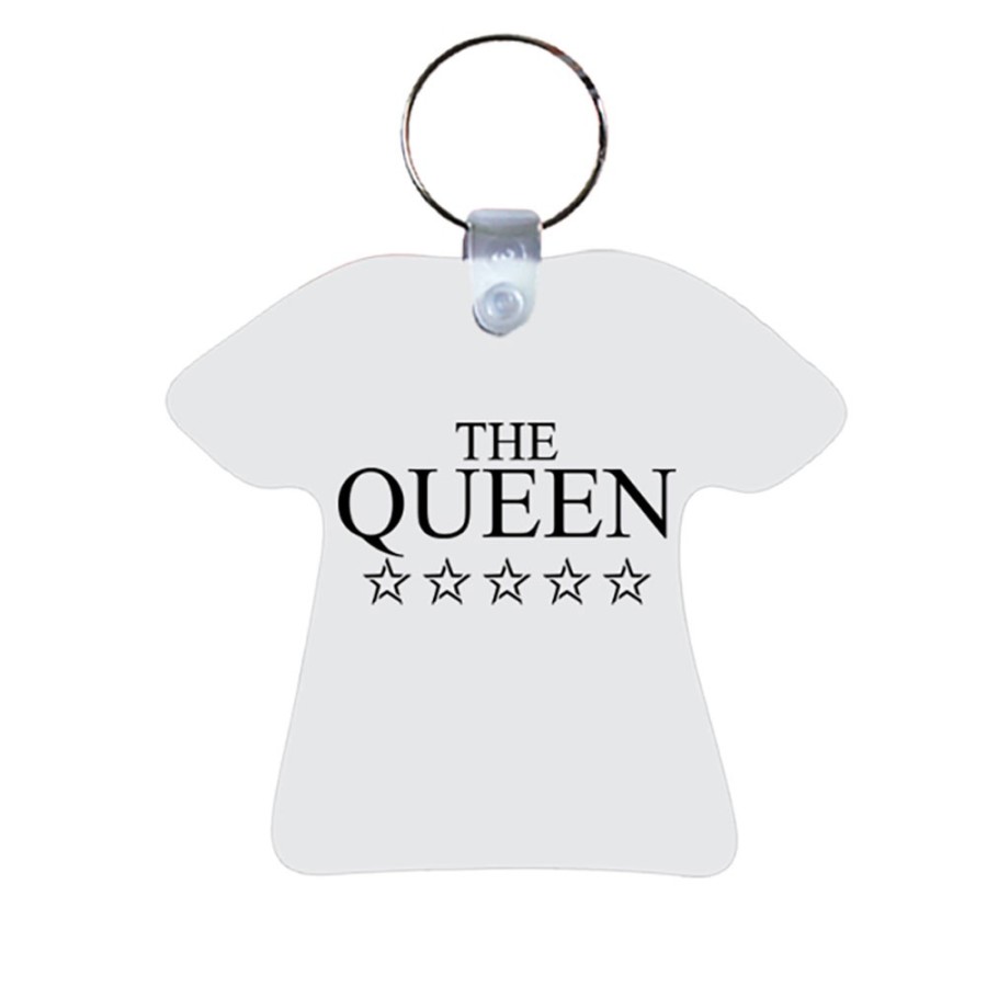 Portachiavi personalizzabile con nome his queen with star Love