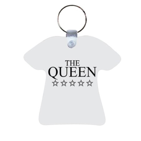 Portachiavi personalizzabile con nome his queen with star Love