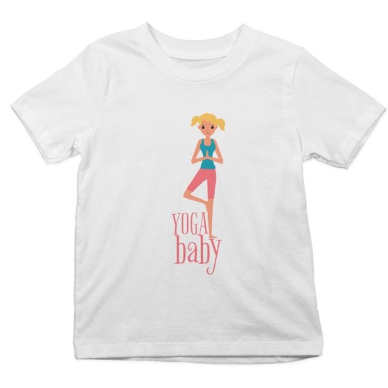 T-shirt bambina yoga baby Per la famiglia