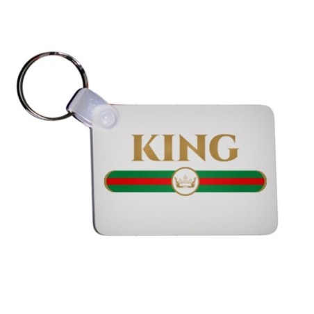 Portachiavi personalizzabile con nome king brand di lusso Love