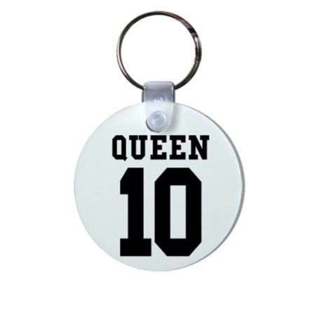 Portachiavi personalizzata con nome e numero queen