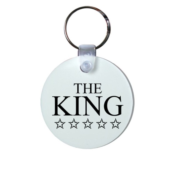 Portachiavi personalizzabile con nome her king with star Love
