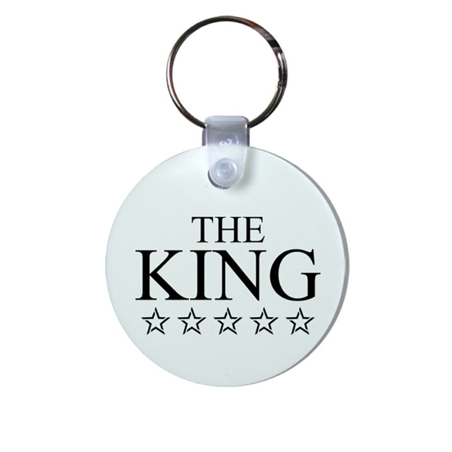 Portachiavi personalizzabile con nome her king with star Love