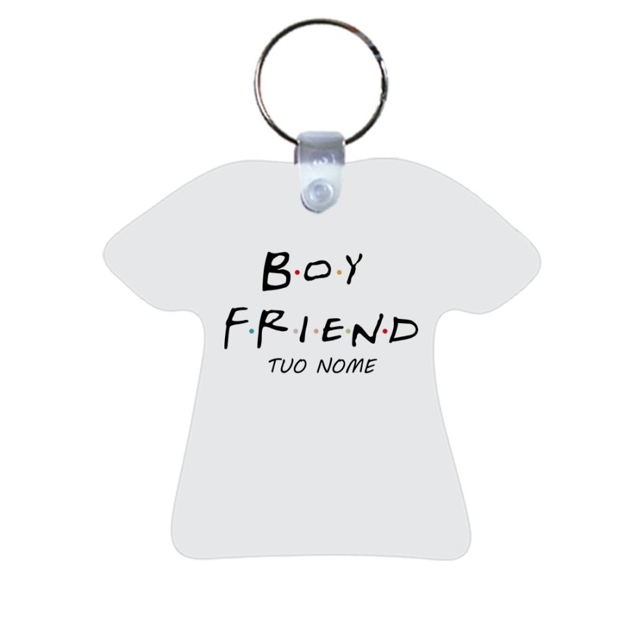 Portachiavi personalizzabile con nome boy friend friends Love