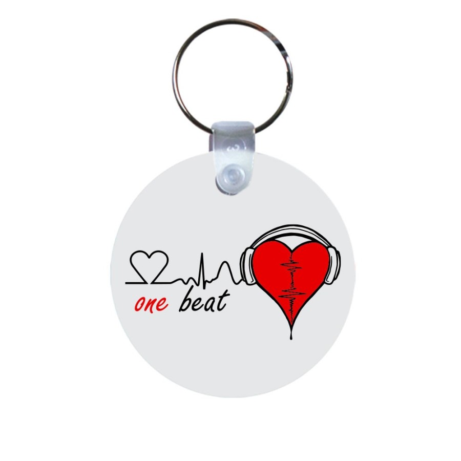 Portachiavi personalizzabile con nome one beat Love