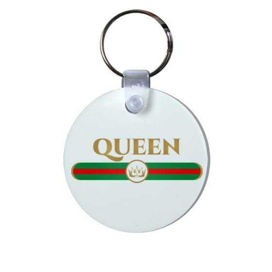 Portachiavi personalizzabile con nome queen brand di lusso Love