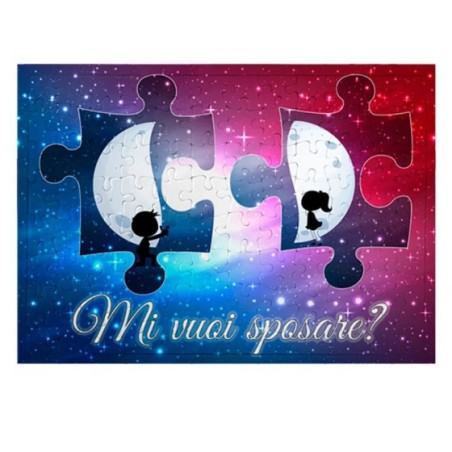 Foto puzzle personalizzabile con nomi puzzle mezza luna...