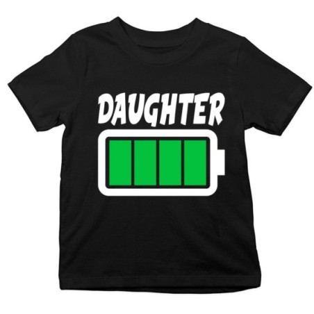 T-shirt bambino super charged son super charged daughter Per la famiglia