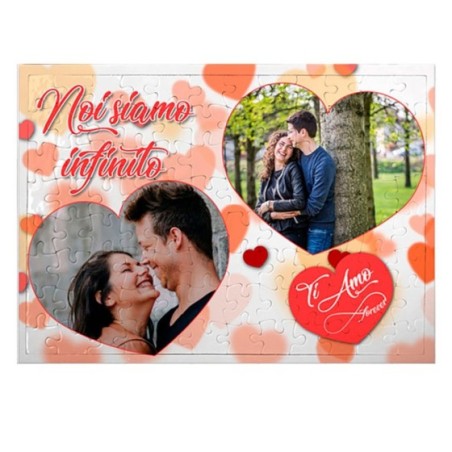 Foto puzzle personalizzato con foto noi siamo infinito Love